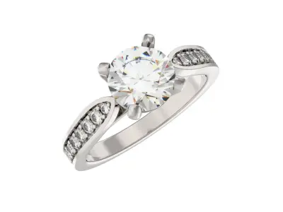 N225 Engagement ring 3D print model