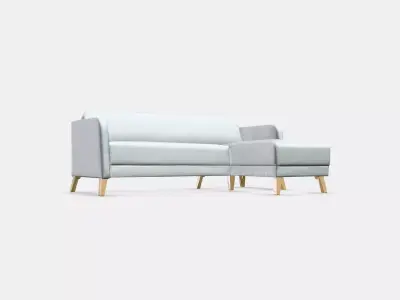 LINANAS 3-seat sofa 3 Low-poly 3D model