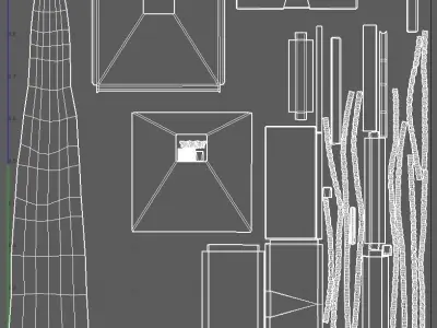 Carriage - 01 Low-poly 3D model