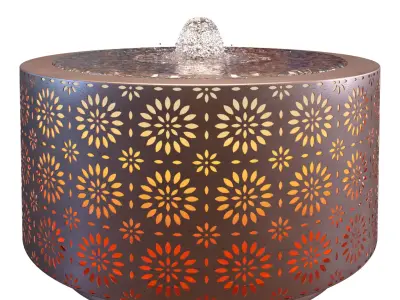 NEW Filigree Light Up Water Feature 3D model