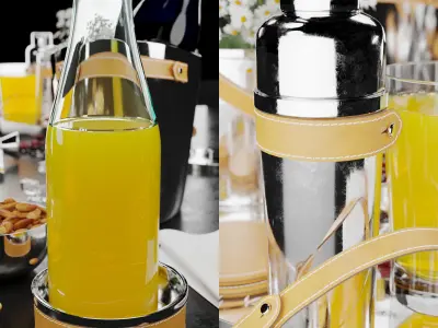 Bar decor collection 3D model