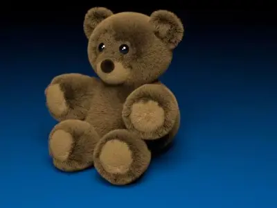 Teddy Bear Low-poly 3D model
