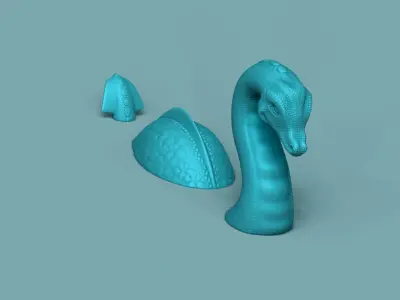 Loch Ness Monster - Creative Decoration - STL Printable 3D print model