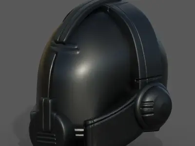 Helmet plastic mask protection pollution ball shaped Low-poly  Low-poly 3D model 2