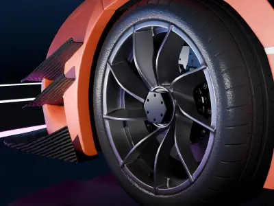 Koenigsegg one 3D model 3D model