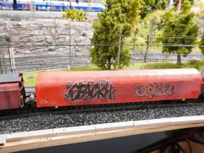 Pre supported H0 1-87 scale Rins 655 freight car 3D print model