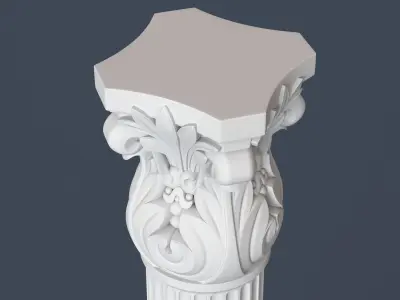 Corinthian Column 008 3D model