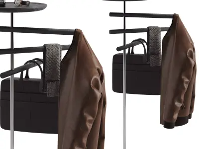 Pianca Contralto con specchio Valet stand 3D model