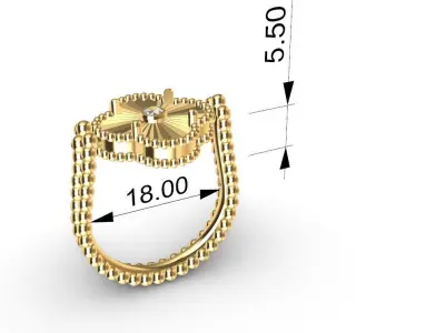 Reversible Ring 3D print model