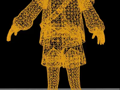 CYBERPUNK GUY 3D MODEL Low-poly 3D model