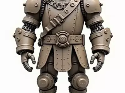 steampunk robotic 10 3D print model