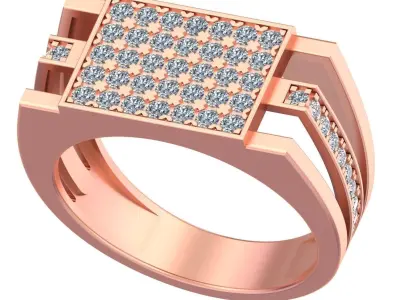 Great of all time simple and elegant design men ring GR-91 3D print model