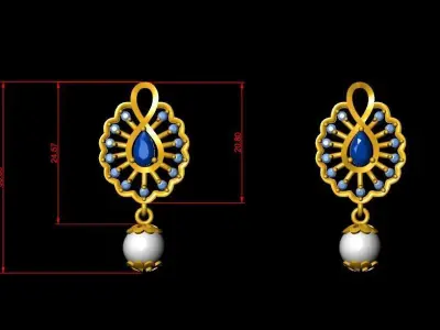 Pendant Necklace 3D print model 9