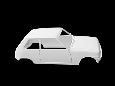 Renault 5 car 3D print model