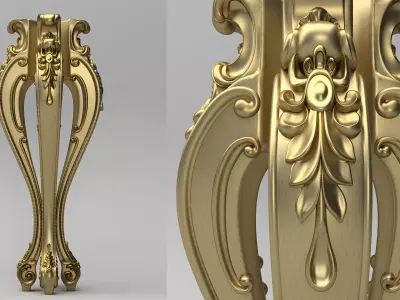 Carved Leg 3D model