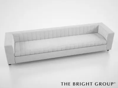 The Bright Group Gray Sofa 3D model