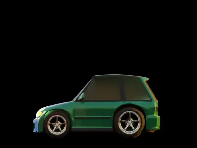 Honda Civic EG  mini car 3D model 3D model