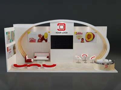 Booth Exhibition Stand a639  3D model
