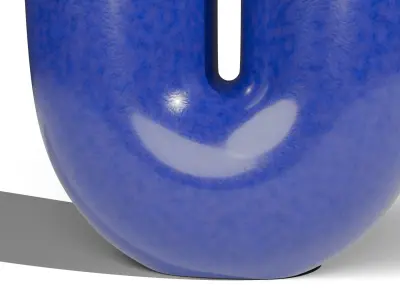 Simple tube vase U Low-poly 3D model