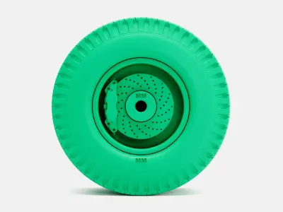 15x10 Smoothie Wheel Firestone Dragster Cheater Slick 3D print model