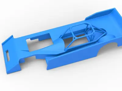 Shell of Small Block Supermodified race car Scale 1 to 25 3D print model