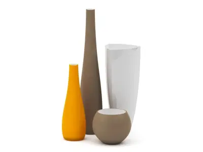 Art vases 3D Model Collection