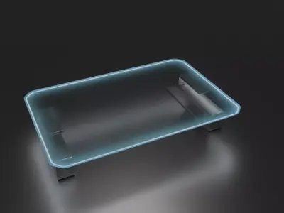 Neon Minimalist Table Free low-poly 3D model