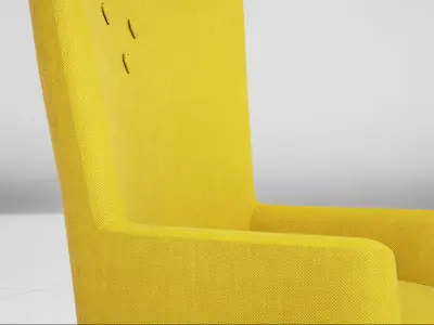 LovedUp Chair - Steel Cut Trio UE4 Low-poly 3D model