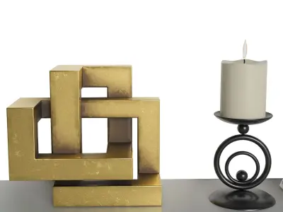 Decorative set 12 3D model 3