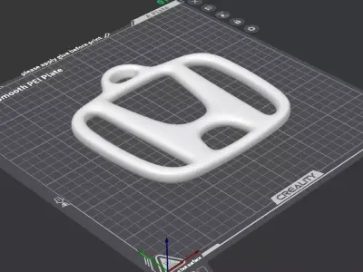 Honda keychain 01 3D print model