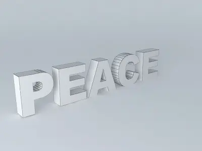 Peace sculpture Free 3D model