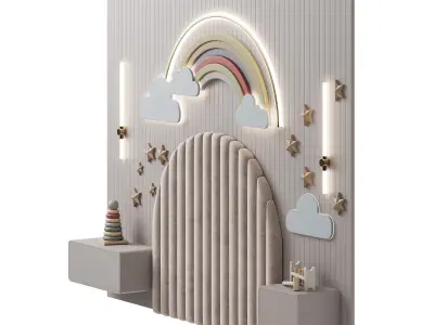 Kids wall panell 4 3D model