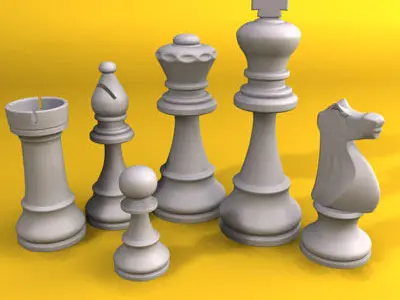 Chess Game 3D model