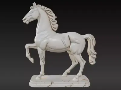 Elegant Horse Figurine Series 2 3D print model