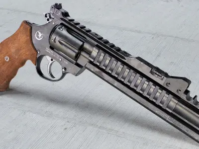 Korth Super Sport STX and Compensator Low-poly 3D model