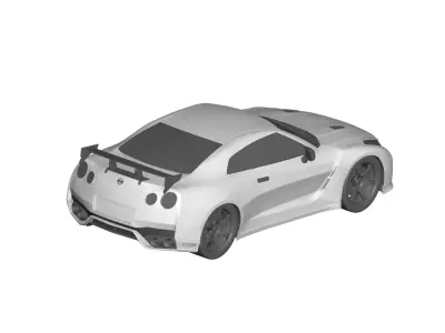 Nissan GTR  3D model by model-3dm
