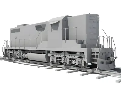 3D Train Models without Textures 3D model