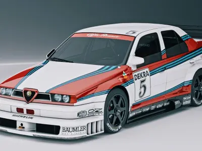 alfa romeo 155 ti v6 Low-poly 3D model