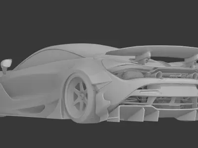 MCLAREN 720S LIBERTY WALK Low-poly 3D model