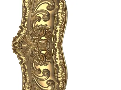 Carved Picture Frame 3D model 34