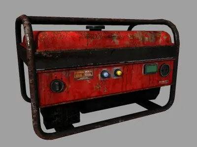 Generator portable Free low-poly 3D model