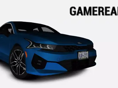 KIA K5 GT US-Spec 2021 Gameready Low-poly 3D model