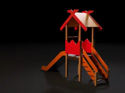 Childrens slide 3D model