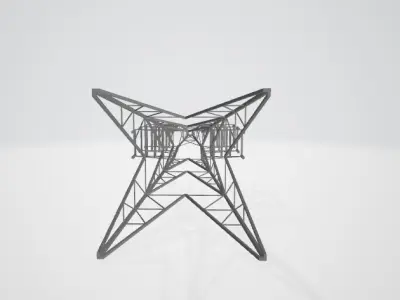 Light pole 3D model