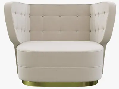 Brabbu George Armchair 3D model