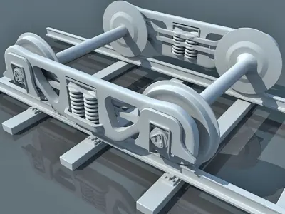 Train Wheels 1 3D model
