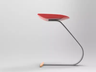Adro Stool Low-poly 3D model