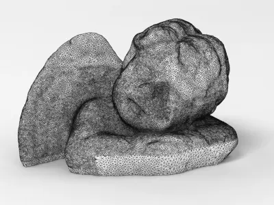 Angel Statuette 003 3D model