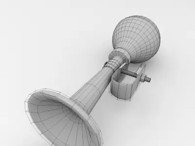 Classic Bike Horn 3D model