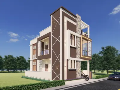 Architecture Moderen Home Concpet 3D model